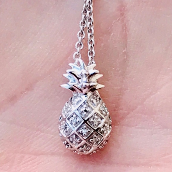 ❌❌❌SOLD❌❌❌AWESOME PINEAPPLE DIAMOND NECKLACE - Picture 2 of 8